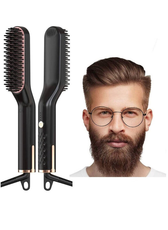 Hyx Professional Multifunctional Electric Beard Hair Straightening Comb for Home Travel, Black
Hyx Professional Multifunctional Electric Beard Hair Straightening Comb for Home Travel, Black