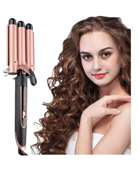 Arabest 3-Barrel Double Anion Hair Curler with Fast Heating & Adjustable Temperature, 25mm, Rose Gold
Arabest 3-Barrel Double Anion Hair Curler with Fast Heating & Adjustable Temperature, 25mm, Rose Gold