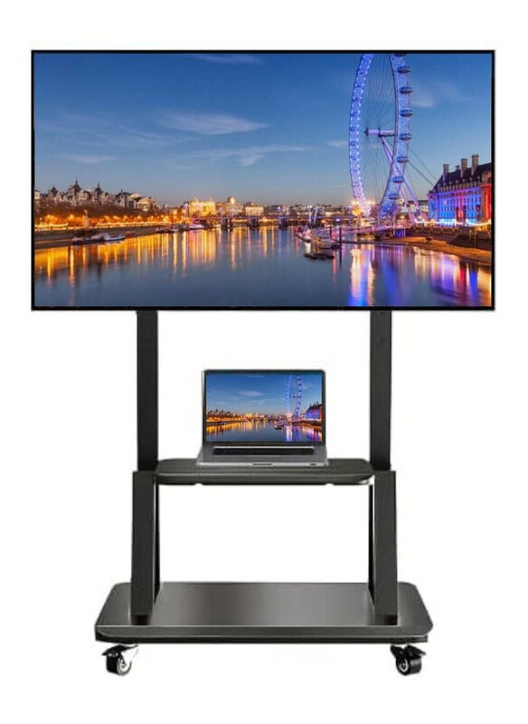 Generic Mobile TV Stand Rolling Cart Floor Stand with Wheels Height Adjustable Shelf For 32-80 Inch TV Stand Flat Screen or Curved TVs Monitors, Black
Generic Mobile TV Stand Rolling Cart Floor Stand with Wheels Height Adjustable Shelf For 32-80 Inch TV Stand Flat Screen or Curved TVs Monitors, Black