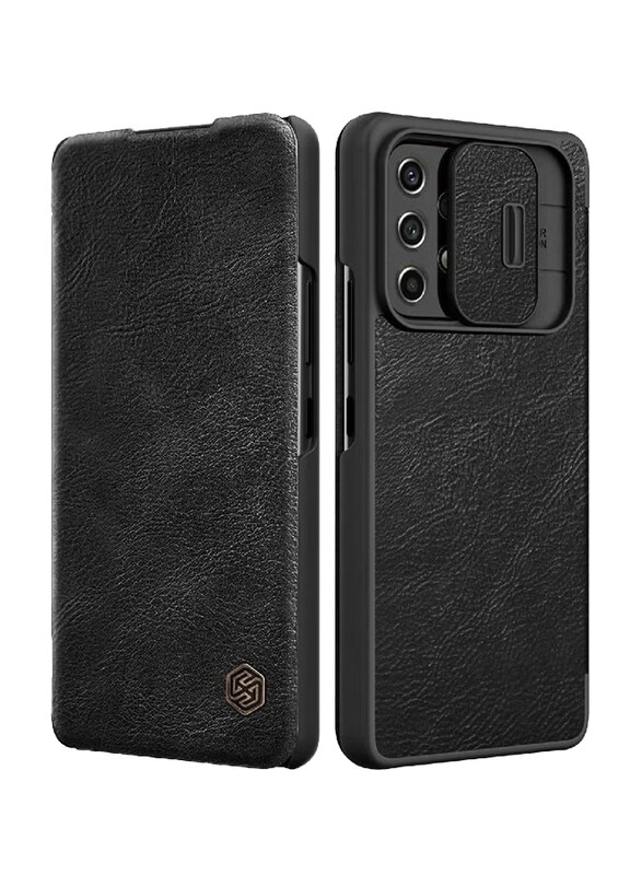 Nillkin Samsung Galaxy A23 4G/5G Slide Camera Protection Qin Leather Mobile Phone Flip Case Cover, Black
Nillkin Samsung Galaxy A23 4G/5G Slide Camera Protection Qin Leather Mobile Phone Flip Case Cover, Black