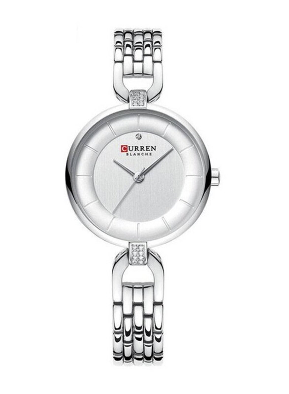 Curren Luxury Analog Watch for Women with Stainless Steel Band, Water Resistant, Silver-White
Curren Luxury Analog Watch for Women with Stainless Steel Band, Water Resistant, Silver-White