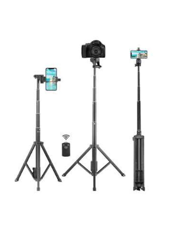 Generic Portable & Lightweight Travel Universal Tripod with Wireless Remote, Black
Generic Portable & Lightweight Travel Universal Tripod with Wireless Remote, Black