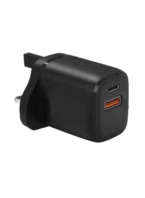 Generic 3-Pin 20W USB Type-C Dual Output Quick Charging Power Adapter, Black
Generic 3-Pin 20W USB Type-C Dual Output Quick Charging Power Adapter, Black