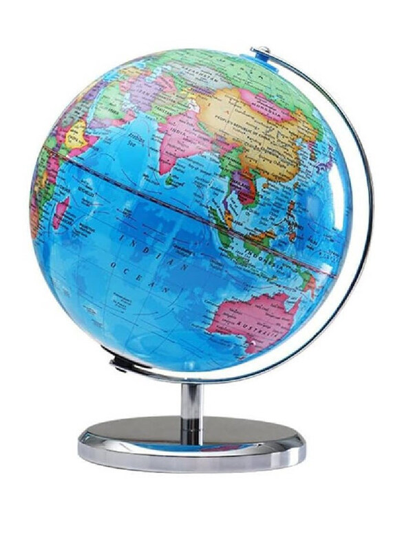 Generic 32cm World Globe Political Map with LED Light Electroplated Base, Multicolour
Generic 32cm World Globe Political Map with LED Light Electroplated Base, Multicolour