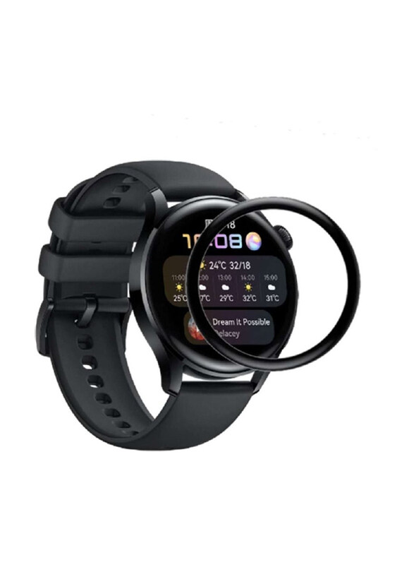 Generic 3D Full Coverage HD Premium Real Screen Protector for Huawei Watch 3 Pro, Clear/Black
Generic 3D Full Coverage HD Premium Real Screen Protector for Huawei Watch 3 Pro, Clear/Black
