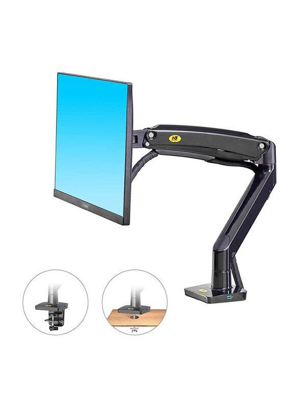Universal NB North Bayou Computer Monitor Desk Mount Stand with Gas Spring Arm, Black
Universal NB North Bayou Computer Monitor Desk Mount Stand with Gas Spring Arm, Black