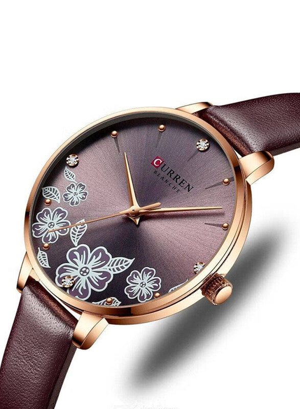 Curren Analog Stylish Watch for Women with Leather Band, Water Resistant, 9068, Brown
Curren Analog Stylish Watch for Women with Leather Band, Water Resistant, 9068, Brown