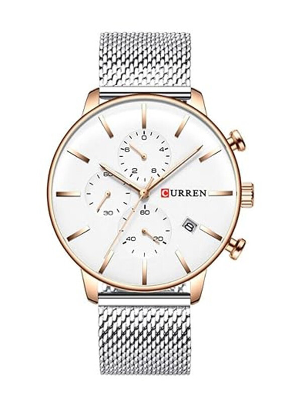 Curren Analog Watch for Unisex with Alloy Band, Water Resistant, J4060-1-KM, White-Silver
Curren Analog Watch for Unisex with Alloy Band, Water Resistant, J4060-1-KM, White-Silver