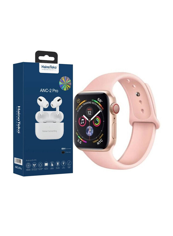Haino Teko Germany 2-in-1 ANC-2 Pro Wireless Bluetooth In-Ear Earbuds with HW12 Smartwatch, Multicolour
Haino Teko Germany 2-in-1 ANC-2 Pro Wireless Bluetooth In-Ear Earbuds with HW12 Smartwatch, Multicolour