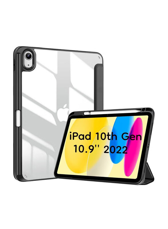 Generic Apple iPad 10th Generation 10.9 Inch 2022 Mobile Phone Case Cover with Pencil Holder Case, Clear/Black
Generic Apple iPad 10th Generation 10.9 Inch 2022 Mobile Phone Case Cover with Pencil Holder Case, Clear/Black