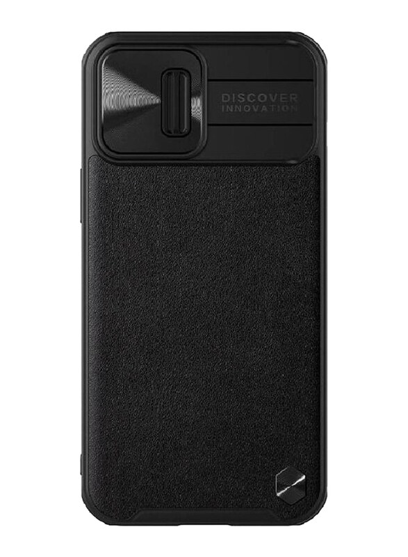 Nillkin Apple iPhone 13 CamShield Leather Case with Camera Protection Mobile Phone Back Case Cover, Black
Nillkin Apple iPhone 13 CamShield Leather Case with Camera Protection Mobile Phone Back Case Cover, Black