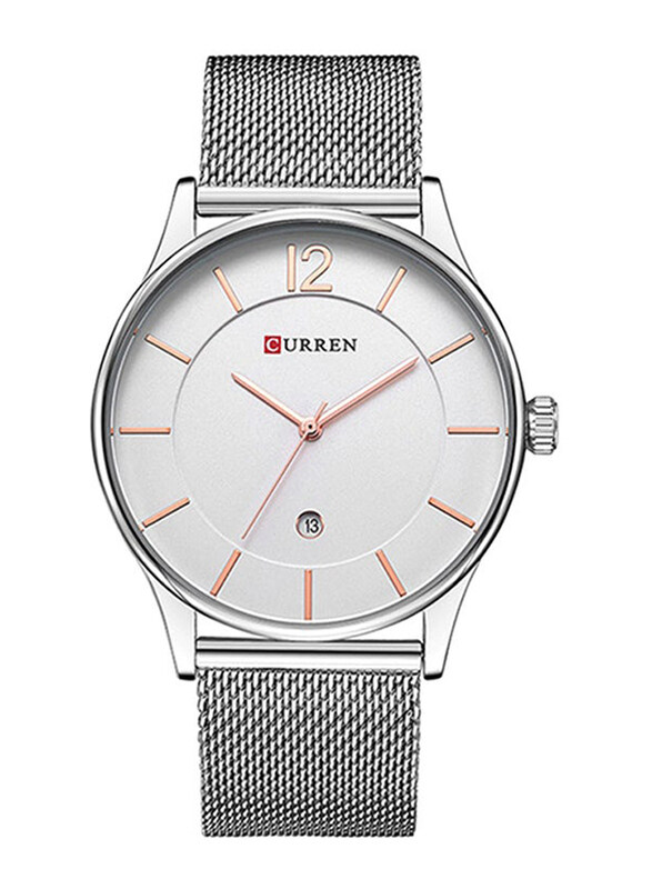 Curren Analog Watch for Men with Stainless Steel Band, Water Resistant, 8231, Silver
Curren Analog Watch for Men with Stainless Steel Band, Water Resistant, 8231, Silver
