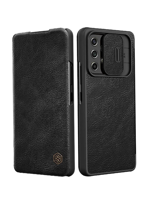 Nillkin Samsung Galaxy A33 5G Qin Leather Case With Slide Camera Protection Mobile Phone Flip Case Cover, Black
Nillkin Samsung Galaxy A33 5G Qin Leather Case With Slide Camera Protection Mobile Phone Flip Case Cover, Black