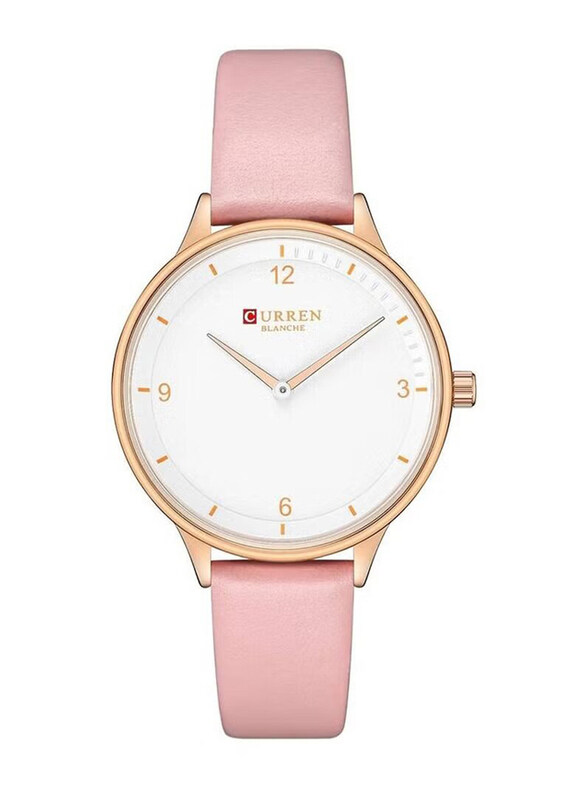 Curren Analog Watch for Women with Leather Band, Water Resistant, 9039, Pink-White
Curren Analog Watch for Women with Leather Band, Water Resistant, 9039, Pink-White