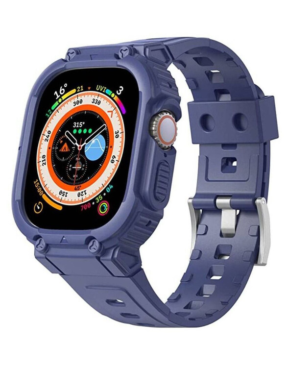 Ics Protective Shockproof Band With Bumper Rugged Men TPU Sport Case Cover for Apple Watch Ultra 49mm, Blue
Ics Protective Shockproof Band With Bumper Rugged Men TPU Sport Case Cover for Apple Watch Ultra 49mm, Blue