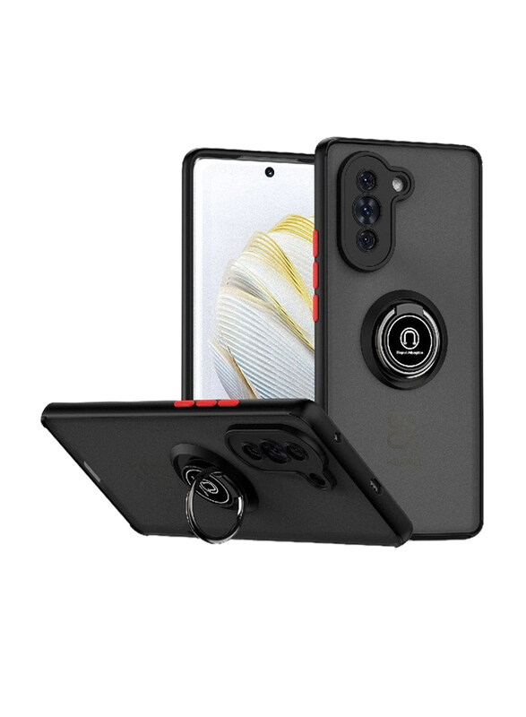 Olliwon Huawei Nova 10 Protective Shockproof Metal Ring Holder Grip Kickstand Car Magnetic Mount Matte Mobile Phone Back Case Cover, Black
Olliwon Huawei Nova 10 Protective Shockproof Metal Ring Holder Grip Kickstand Car Magnetic Mount Matte Mobile Phone Back Case Cover, Black