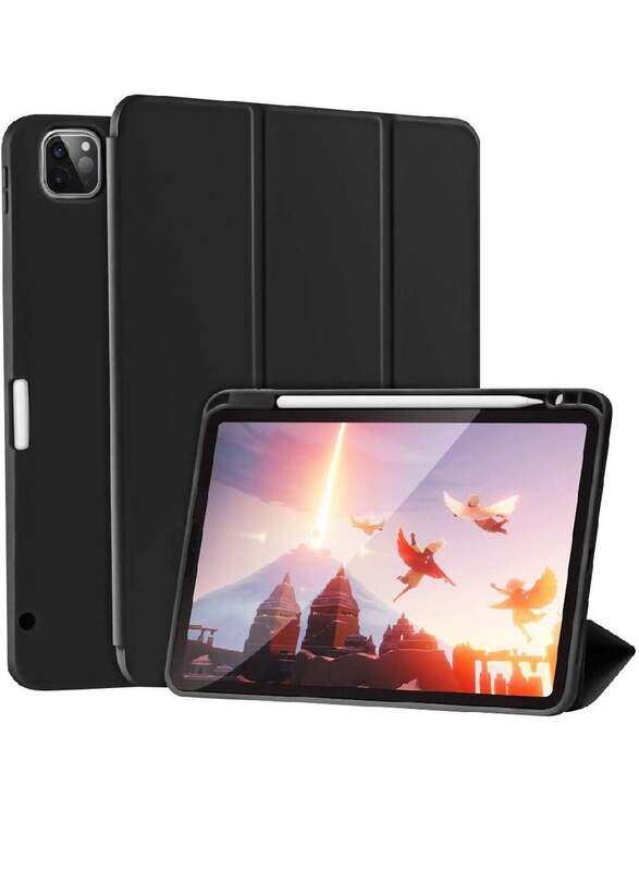Dux Ducis Protective Soft TPU Smart Trifold Stand with Pencil Holder Case Cover For iPad 9th/8th/7th Generation 10.2/10.5 Inch 2021/2020/2019 Black
Dux Ducis Protective Soft TPU Smart Trifold Stand with Pencil Holder Case Cover For iPad 9th/8th/7th Generation 10.2/10.5 Inch 2021/2020/2019 Black