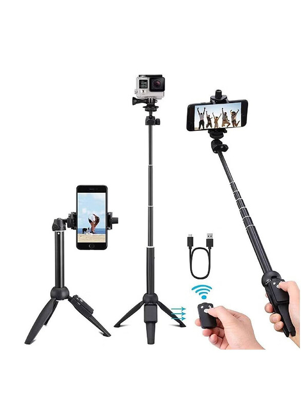 Generic Smart Phone Integrated Tripod Bluetooth 4.0 Wireless Selfie Stick, K20, Black
Generic Smart Phone Integrated Tripod Bluetooth 4.0 Wireless Selfie Stick, K20, Black