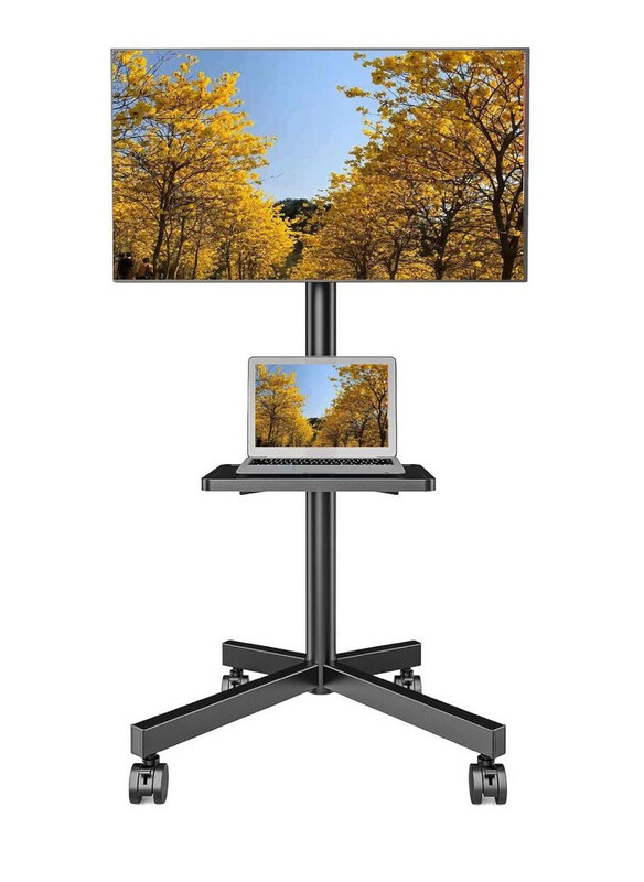 Generic Mobile TV Floor Stand With Rolling Casters And Shelf Compatible TV Mount Bracket for 32-70 Inch Displays, Black
Generic Mobile TV Floor Stand With Rolling Casters And Shelf Compatible TV Mount Bracket for 32-70 Inch Displays, Black