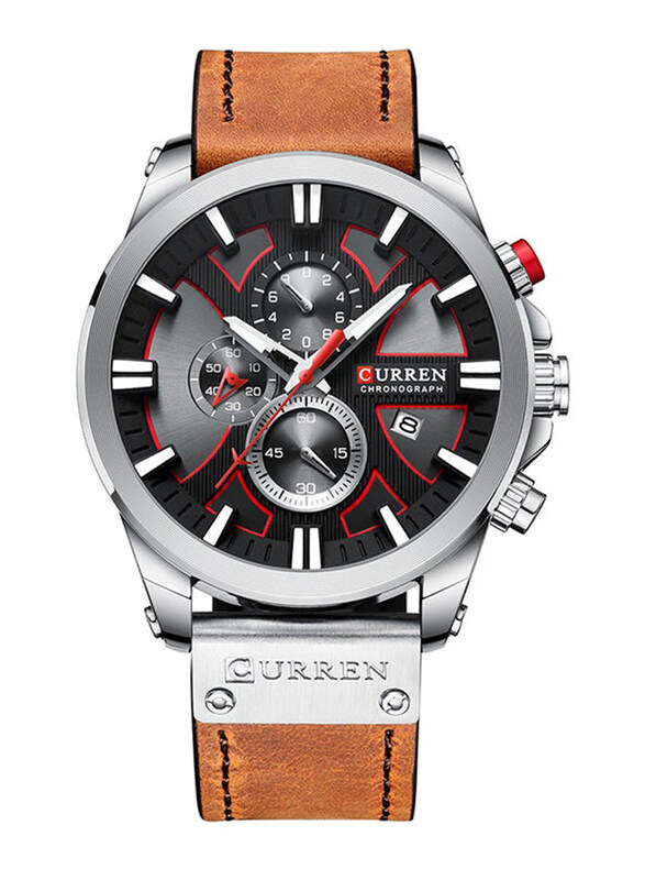Curren Analog Watch for Men with Leather Band, Water Resistant and Chronograph, J4299BR-1, Brown-Black
Curren Analog Watch for Men with Leather Band, Water Resistant and Chronograph, J4299BR-1, Brown-Black