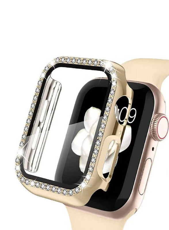 Generic Diamond Watch Cover Guard Shockproof Frame Compatible for Apple Watch 45mm, Gold
Generic Diamond Watch Cover Guard Shockproof Frame Compatible for Apple Watch 45mm, Gold