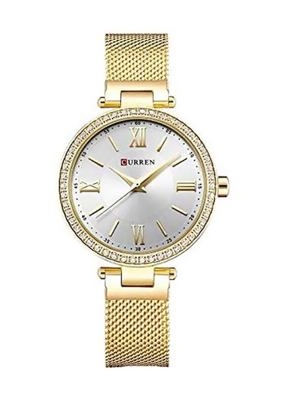 Curren Analog Watch for Women with Stainless Steel Band, Water Resistant, C9011L-2, Gold-Silver
Curren Analog Watch for Women with Stainless Steel Band, Water Resistant, C9011L-2, Gold-Silver