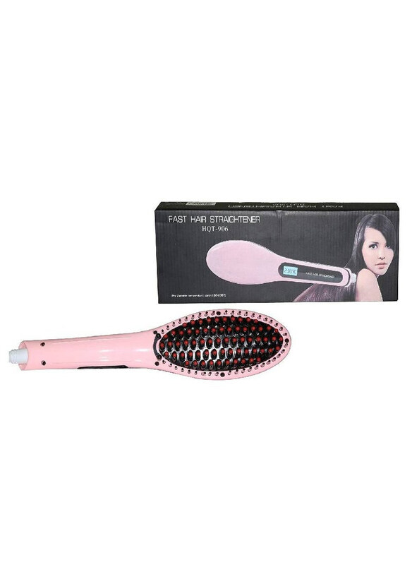 Xiuwoo Fast Hair Straightener Electric Comb Brush with LCD Display, HQT-906, Pink
Xiuwoo Fast Hair Straightener Electric Comb Brush with LCD Display, HQT-906, Pink