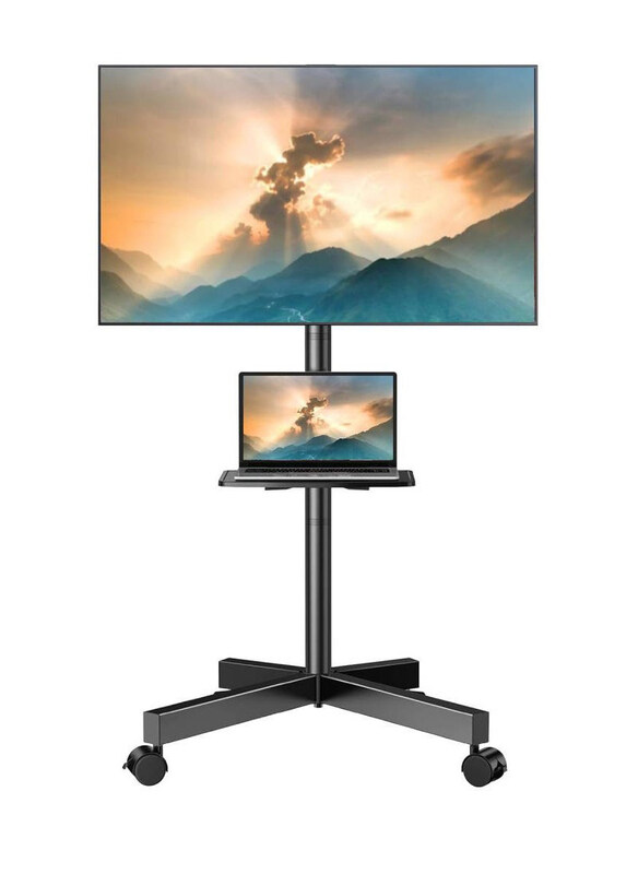 Generic Rolling TV Cart with Mobile Stand and Wheels for 32-75 Inch LCD LED Plasma Flat Panel Screen, Black
Generic Rolling TV Cart with Mobile Stand and Wheels for 32-75 Inch LCD LED Plasma Flat Panel Screen, Black