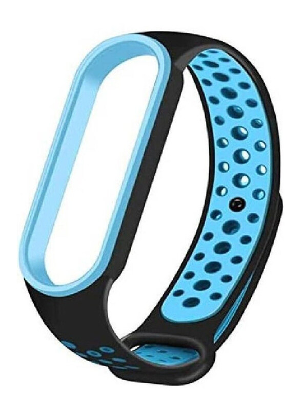 Generic Silicone Replacement Wristband Waterproof Bracelet Strap For Xiaomi Mi Band 7, Black/Blue
Generic Silicone Replacement Wristband Waterproof Bracelet Strap For Xiaomi Mi Band 7, Black/Blue