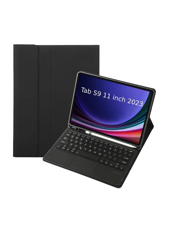 Dux Ducis Samsung Galaxy Tab S9 11 inch 2023 Wireless Bluetooth Ultra Slim Tablet Keyboard Case Cover, Black
Dux Ducis Samsung Galaxy Tab S9 11 inch 2023 Wireless Bluetooth Ultra Slim Tablet Keyboard Case Cover, Black