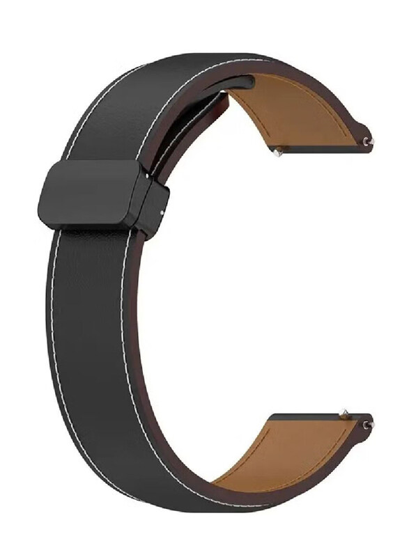 Perfii Genuine Cow Leather Watch Strap 22mm Folding Buckle Wristband For Garmin Active/Garmin Venu 2, Black
Perfii Genuine Cow Leather Watch Strap 22mm Folding Buckle Wristband For Garmin Active/Garmin Venu 2, Black