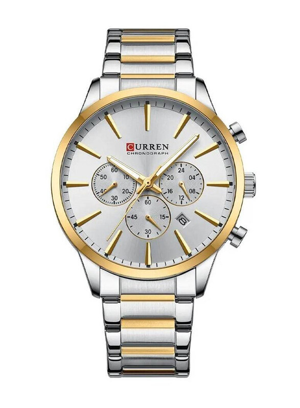 Curren Analog Stylish Design Watch Luminous Display Auto Wrist Watch for Men with Stainless Steel Band, Water Resistant, 8435, Silver/Gold
Curren Analog Stylish Design Watch Luminous Display Auto Wrist Watch for Men with Stainless Steel Band, Water Resistant, 8435, Silver/Gold
