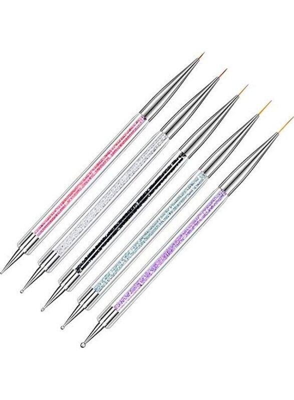 Generic Nail Art Brush Set Rhinestone & Nail Dotting Tools, 5 Pieces, Multicolour
Generic Nail Art Brush Set Rhinestone & Nail Dotting Tools, 5 Pieces, Multicolour