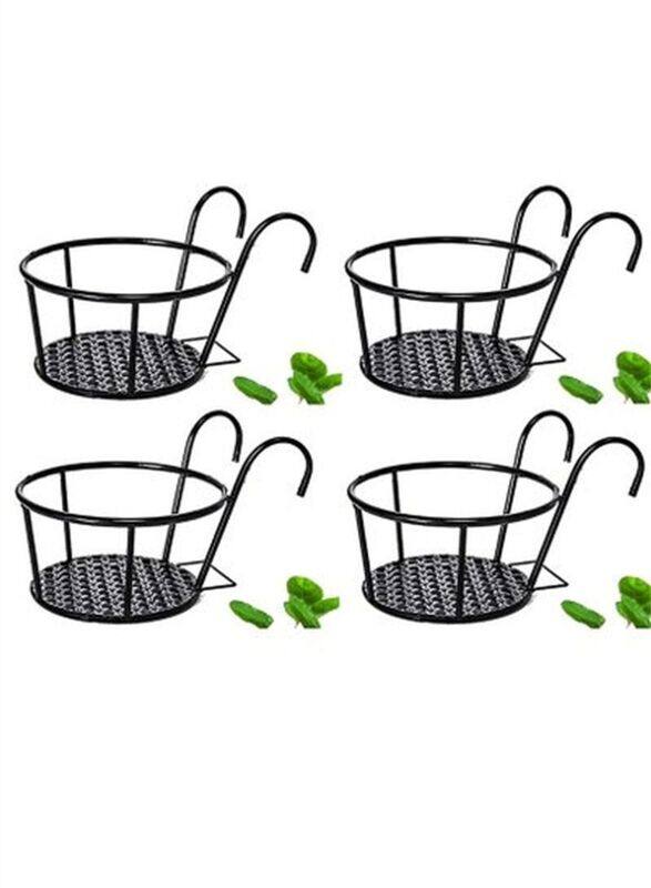 Generic Railing Potted Shelf Window Sill Bracket Hanging Flower Pots, 4 Pieces, Black
Generic Railing Potted Shelf Window Sill Bracket Hanging Flower Pots, 4 Pieces, Black
