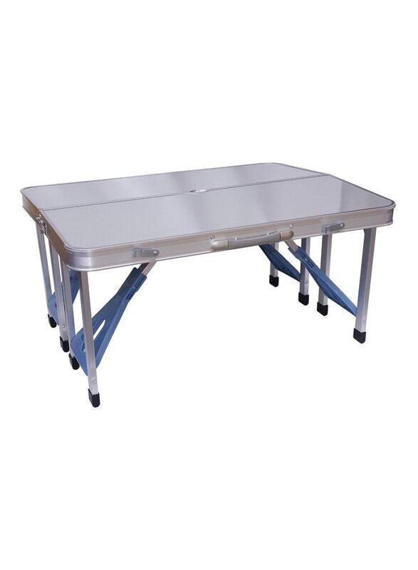 Blooming Time Aluminium Folding Camping Picnic Table with 4 Seats Portable Set, Silver
Blooming Time Aluminium Folding Camping Picnic Table with 4 Seats Portable Set, Silver