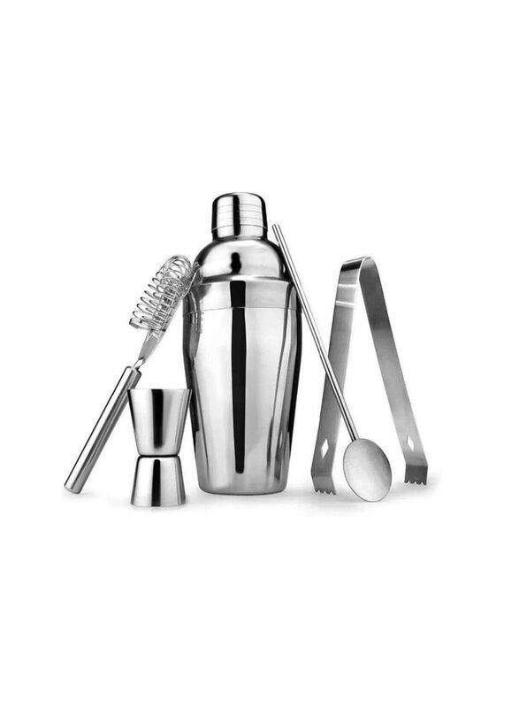 Generic 550ml 5-Piece Stainless Steel Cocktail Shaker Bartender Tool Mixer Set, Silver
Generic 550ml 5-Piece Stainless Steel Cocktail Shaker Bartender Tool Mixer Set, Silver