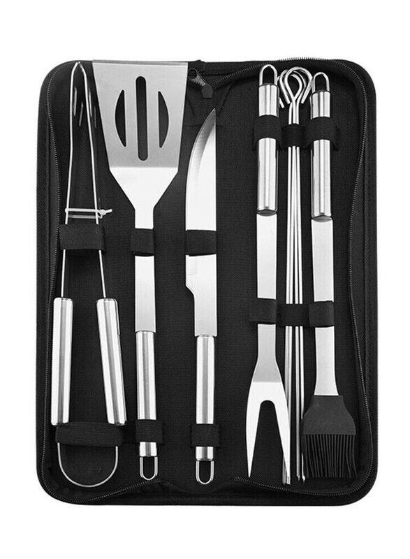 Generic 9-Piece Stainless Steel BBQ Grill Tool Barbecue Accessories Kit with Carry Bag, Silver
Generic 9-Piece Stainless Steel BBQ Grill Tool Barbecue Accessories Kit with Carry Bag, Silver