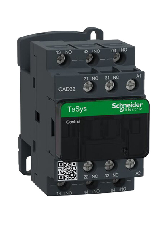Schneider Electric CAD32M7 Deca Control Relay 3NO 2NC 220V AC Coil Contactor, Black
Schneider Electric CAD32M7 Deca Control Relay 3NO 2NC 220V AC Coil Contactor, Black