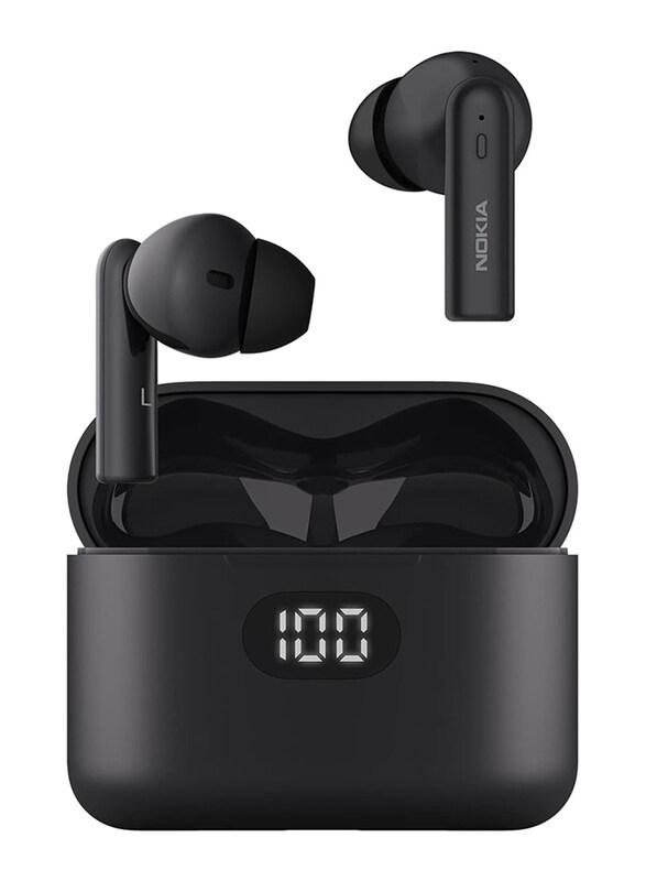 Nokia 5.1V Wireless / Bluetooth In-Ear Earbuds with Mic & Charging Case, E3102, Black
Nokia 5.1V Wireless / Bluetooth In-Ear Earbuds with Mic & Charging Case, E3102, Black