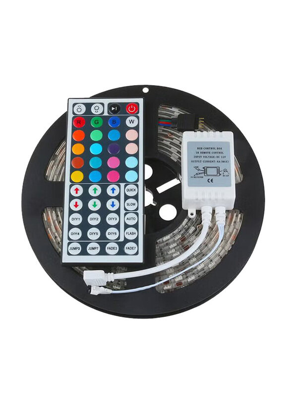 Voberry 300 LEDs Waterproof Flexible Strip with 44 Key IR Remote, 5m, Multicolour
Voberry 300 LEDs Waterproof Flexible Strip with 44 Key IR Remote, 5m, Multicolour