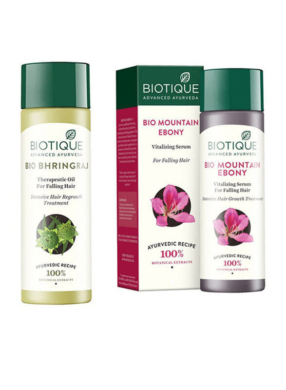 Biotique Bio Bhringraj Fresh Growth Therapeutic Oil with Mountain Ebony Vitalizing Serum Therapeutic Oil & Bio Mountain Ebony Vitalizing Serum, 3 Piec
Biotique Bio Bhringraj Fresh Growth Therapeutic Oil with Mountain Ebony Vitalizing Serum Therapeutic Oil & Bio Mountain Ebony Vitalizing Serum, 3 Piec