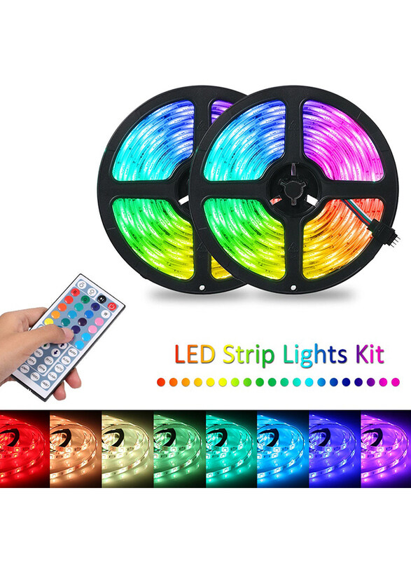 Tomshine 300 LEDs RGB Strip Lights Kit with 44 Keys IP65 Water-Resistant, Multicolour
Tomshine 300 LEDs RGB Strip Lights Kit with 44 Keys IP65 Water-Resistant, Multicolour