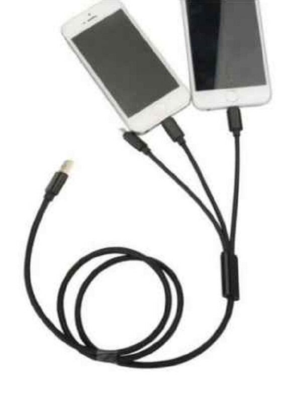 Generic 3 In 1 Data Sync Charging Cable, USB Male to Multiple Types for Smartphones/Tablets, Black
Generic 3 In 1 Data Sync Charging Cable, USB Male to Multiple Types for Smartphones/Tablets, Black