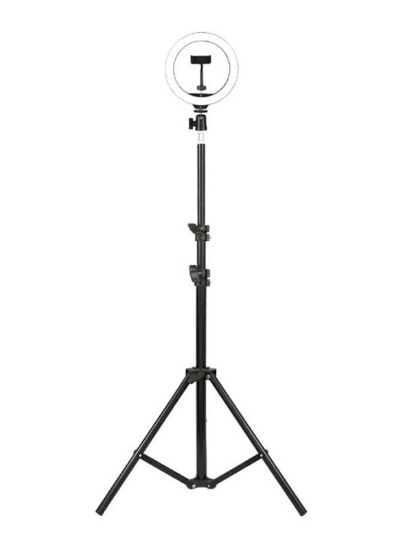 NuSense Selfie Ring Light with Tripod Stand And Phone Holder for Universal Mobile Phones, SL00160, Black
NuSense Selfie Ring Light with Tripod Stand And Phone Holder for Universal Mobile Phones, SL00160, Black