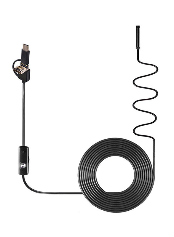Generic 3-in-1 Industrial Endoscope Borescope Inspection Camera for Android Smartphones/PC, Black
Generic 3-in-1 Industrial Endoscope Borescope Inspection Camera for Android Smartphones/PC, Black