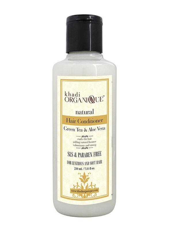 Khadi Organique Green and Tea Aloevera Hair Conditioner for All Hair Types, 210ml
Khadi Organique Green and Tea Aloevera Hair Conditioner for All Hair Types, 210ml
