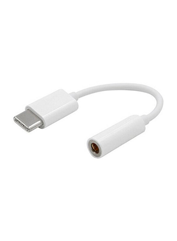 Generic 12.5cm 3.5 mm Jack Cable Adapter, iPower Male Type-C To Female Audio Jack Adapter, White
Generic 12.5cm 3.5 mm Jack Cable Adapter, iPower Male Type-C To Female Audio Jack Adapter, White