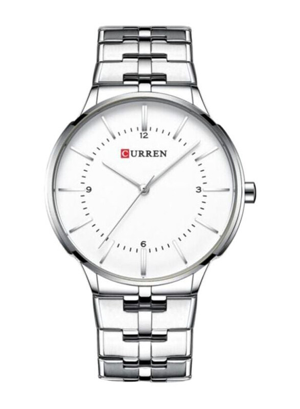 Curren Analog Wrist Watch for Men with Stainless Steel Band, Water Resistant, 8321, Silver-White
Curren Analog Wrist Watch for Men with Stainless Steel Band, Water Resistant, 8321, Silver-White