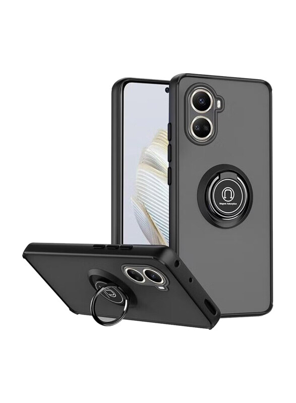 Olliwon Huawei Nova 10 SE Protective Shockproof Metal Ring Holder Grip Kickstand Mobile Phone Case Cover with Car Magnetic Mount Matte Back, Black
Olliwon Huawei Nova 10 SE Protective Shockproof Metal Ring Holder Grip Kickstand Mobile Phone Case Cover with Car Magnetic Mount Matte Back, Black