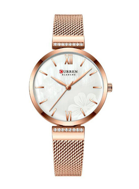 Curren Analog Watch for Women with Metal Band, Water Resistant, J4268RG-KM, Gold-White
Curren Analog Watch for Women with Metal Band, Water Resistant, J4268RG-KM, Gold-White